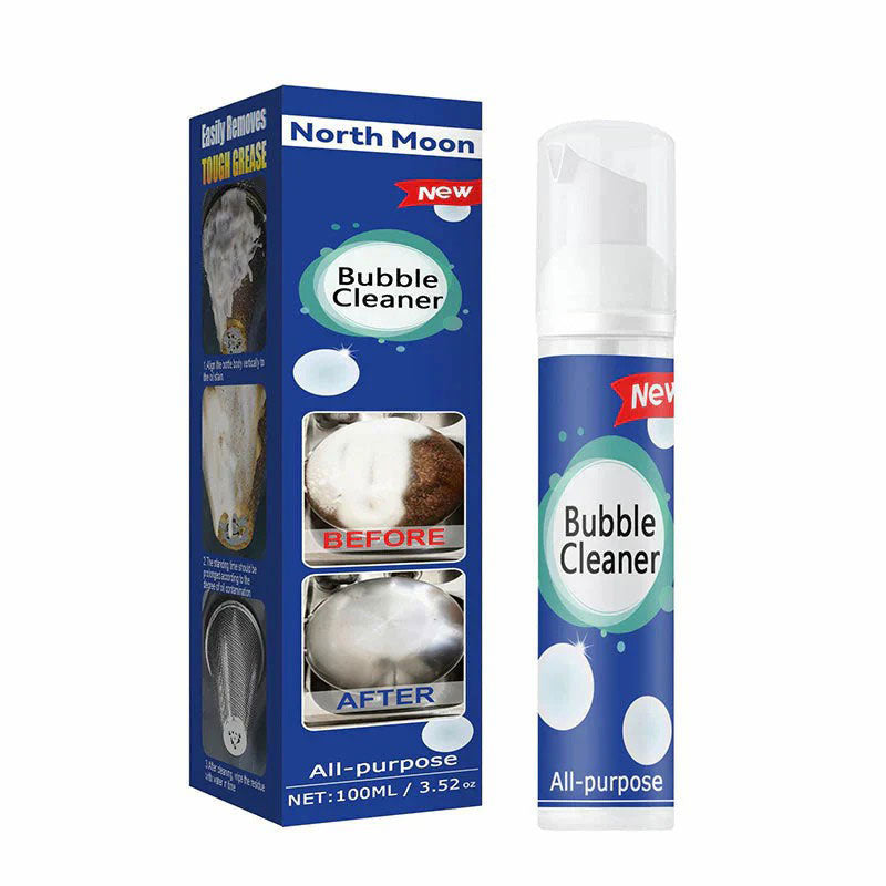 Foaming cleaner for heavy oil stains