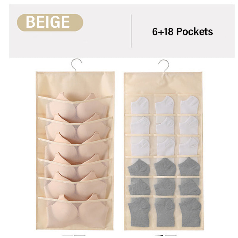 Double-sided underwear storage bag