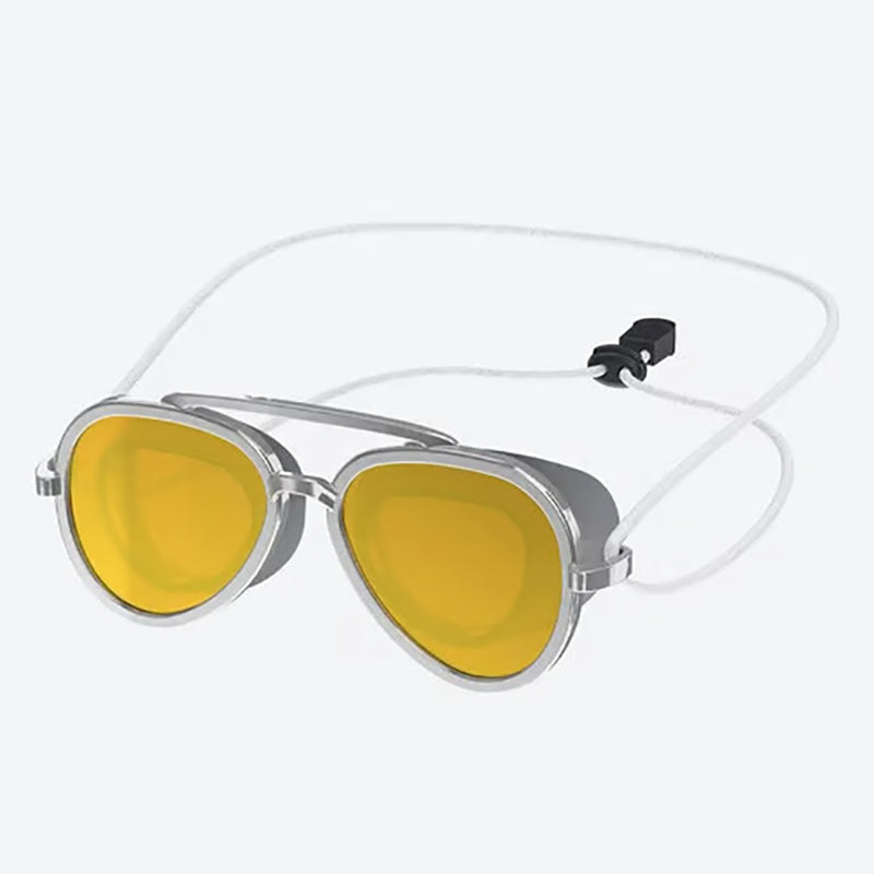 Anti-fog reflective swimming goggles