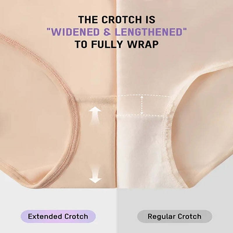 Plus-size high-waisted cross-over shaping underwear