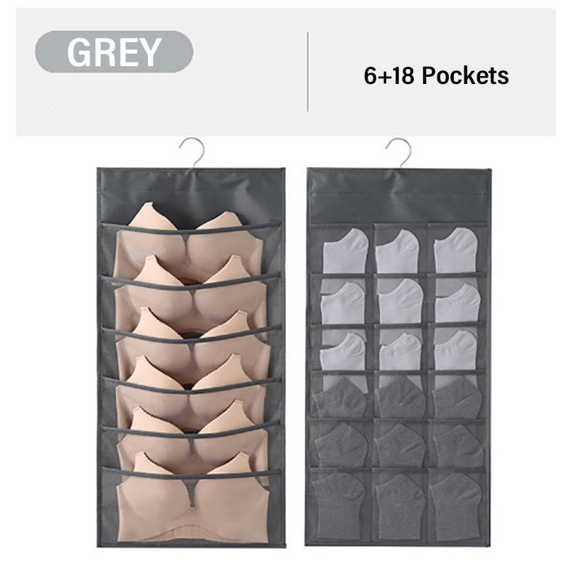 Double-sided underwear storage bag