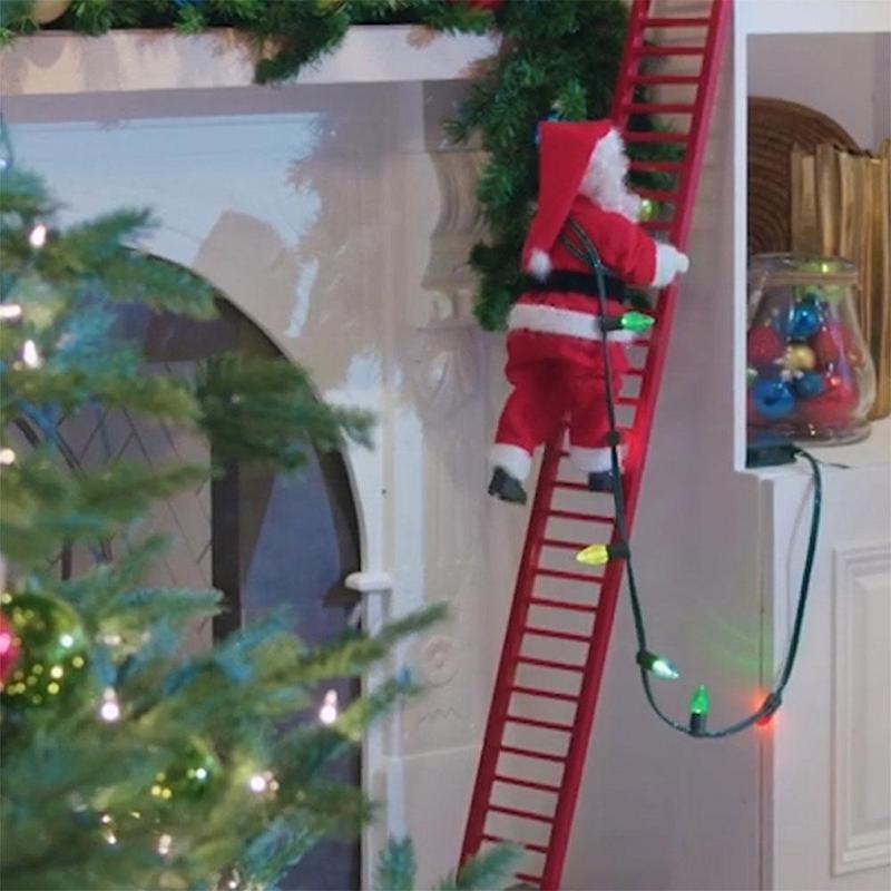 Santa Claus Climbs the Ladders