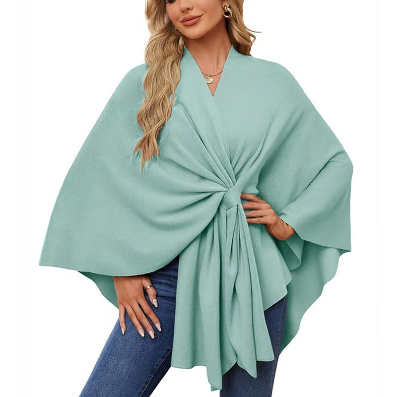 🔥Elegant shawl sweater with front opening