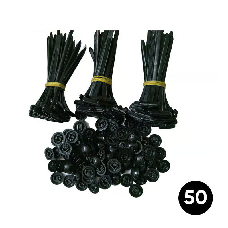 Universal nylon cable tie buckle for automobiles