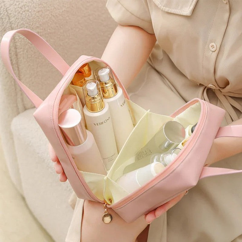 Large capacity waterproof cosmetic bag