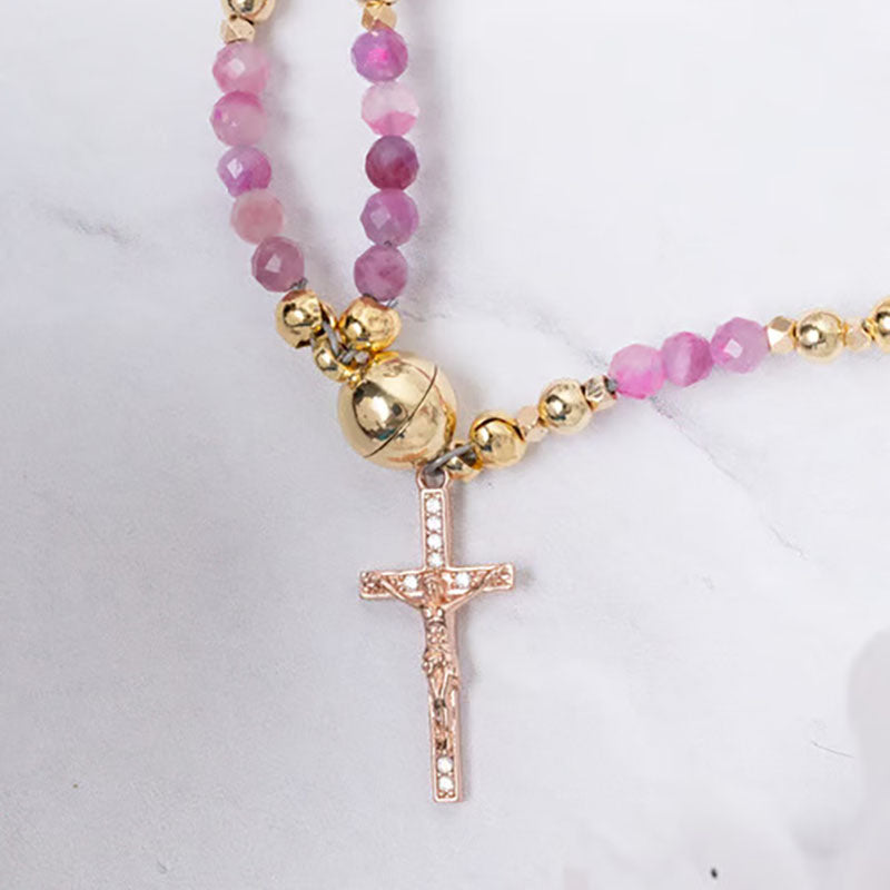 Handmade rosary bracelet