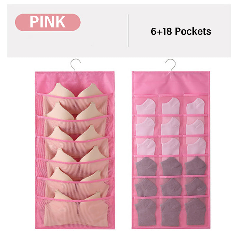 Double-sided underwear storage bag