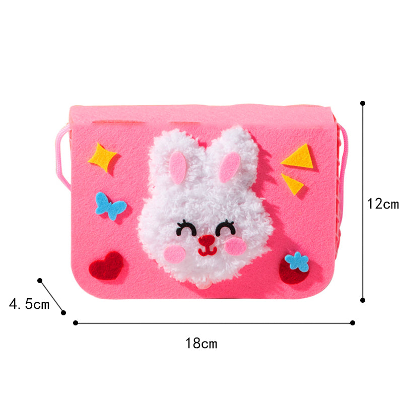 Wool Embroidery Painting Crossbody Bag