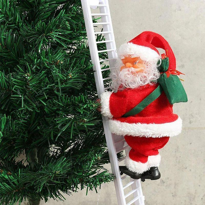 Santa Claus Climbs the Ladders