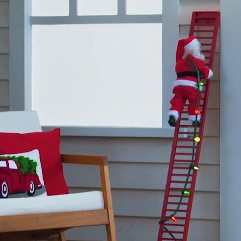 Santa Claus Climbs the Ladders