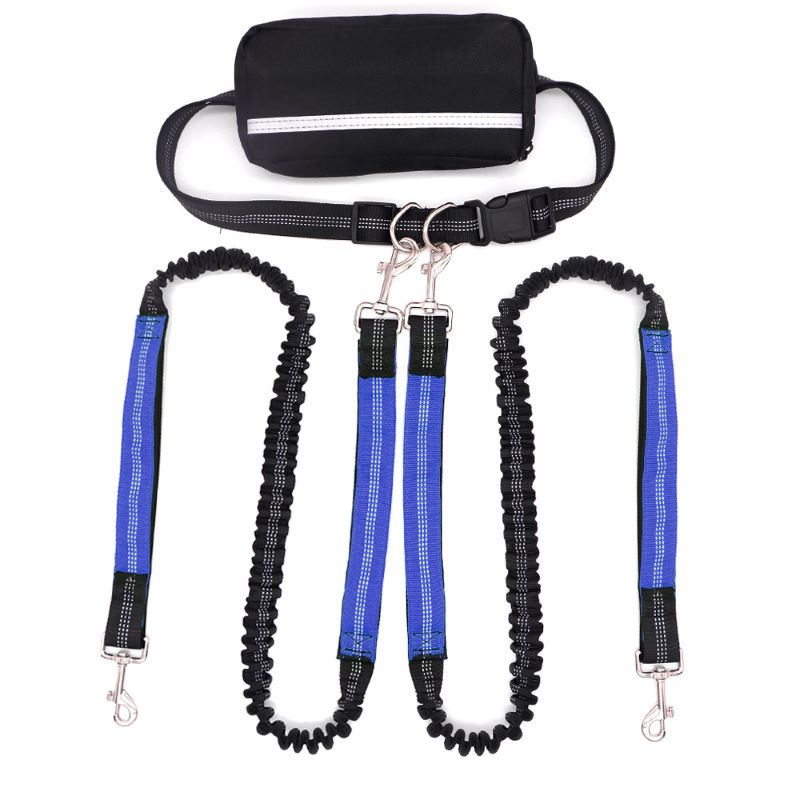 Hands Free Dog Leash with Zipper Bag