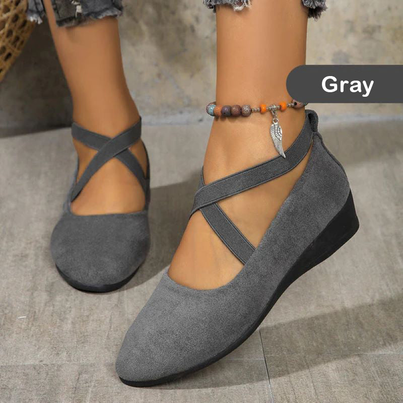 Women's pointed toe flat orthopedic shoes