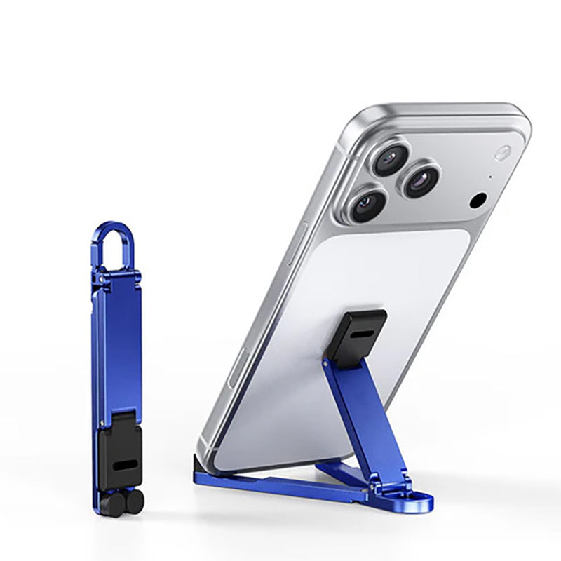 Mini Aluminum Alloy Phone Stand Keychain – Foldable Desktop Stand