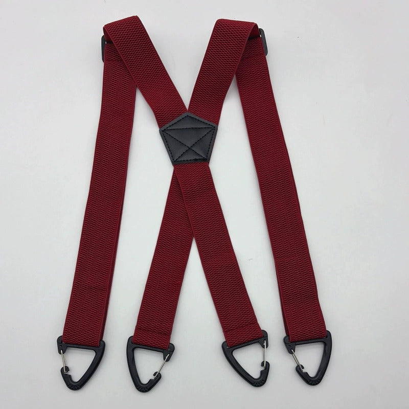 Men's X-back suspenders (with hook-style clips)