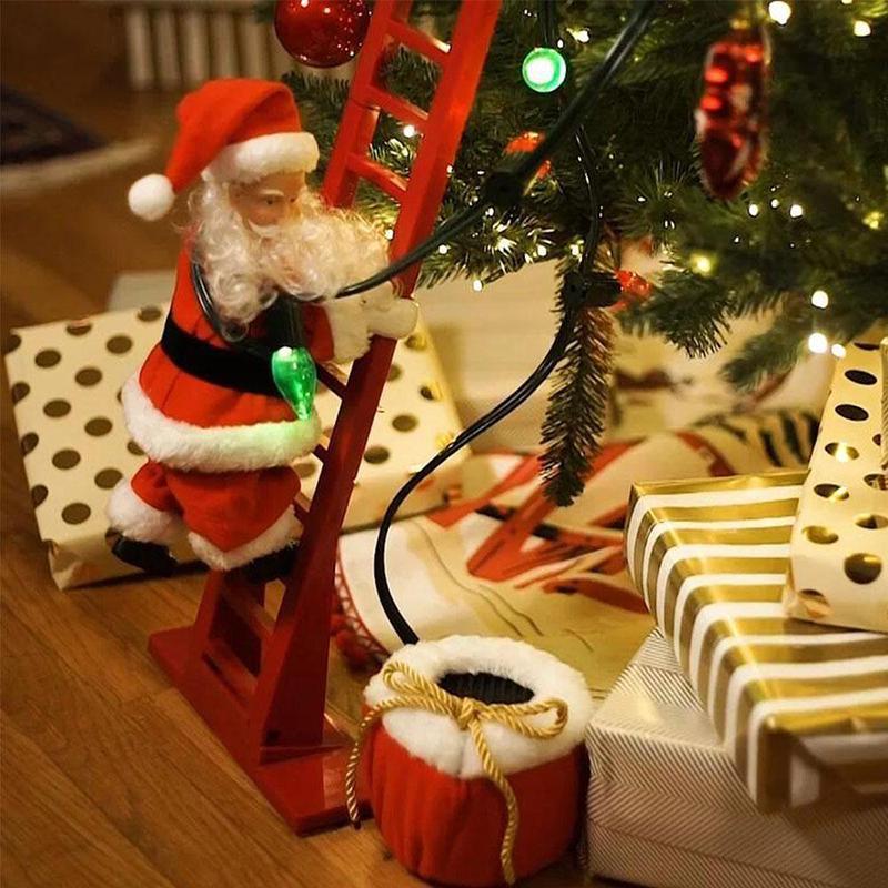 Santa Claus Climbs the Ladders