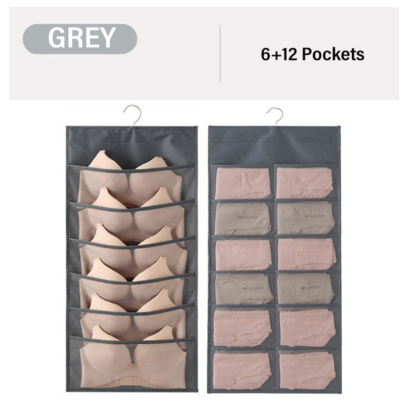 Double-sided underwear storage bag