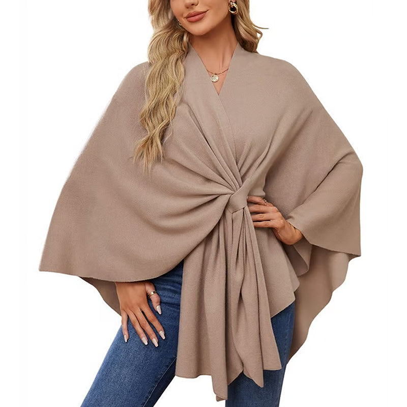 🔥Elegant shawl sweater with front opening