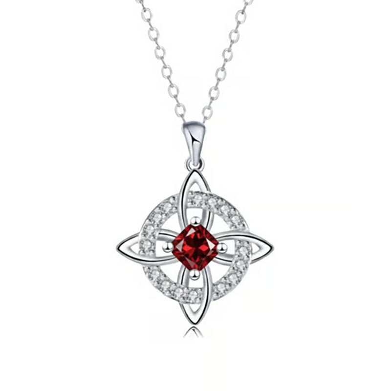 Natural Crystal Witch's Knot Necklace