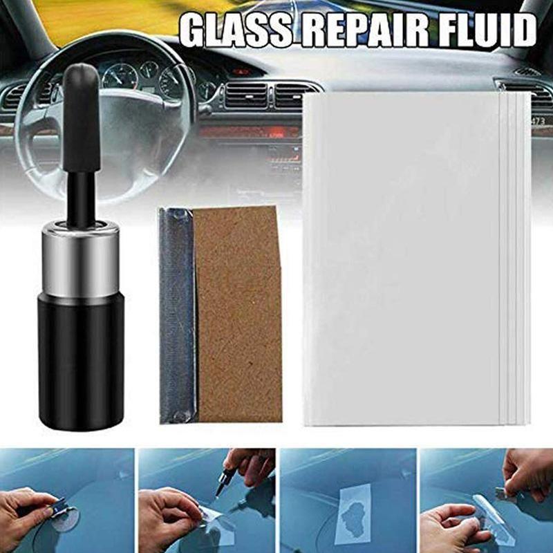 Glass repair fluid