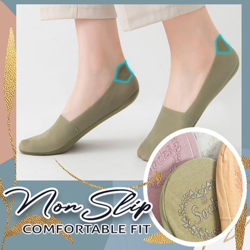 Free Cut Non Slip Ice Silk Socks 3 Pairs