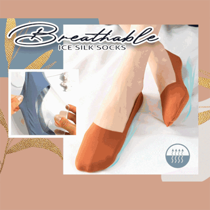 Free Cut Non Slip Ice Silk Socks 3 Pairs