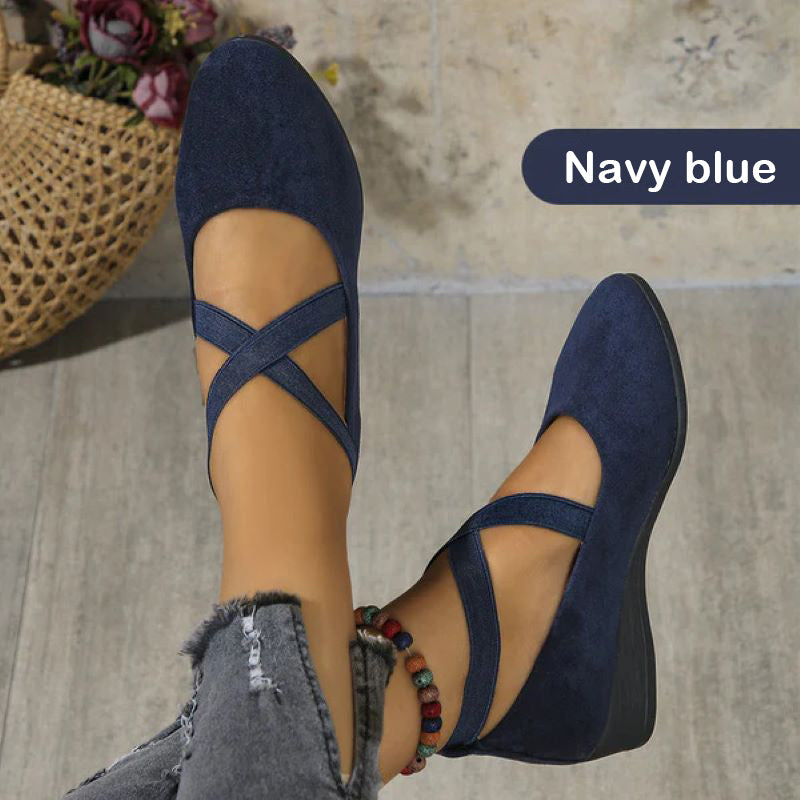 Women's pointed toe flat orthopedic shoes