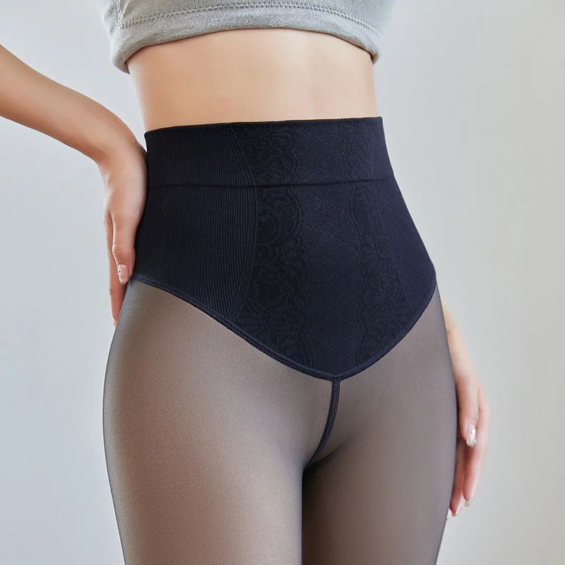High-Waisted Tummy-Control Stretch Tights