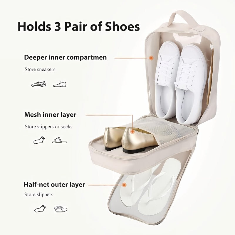 Double Layer Travel Shoe Bag