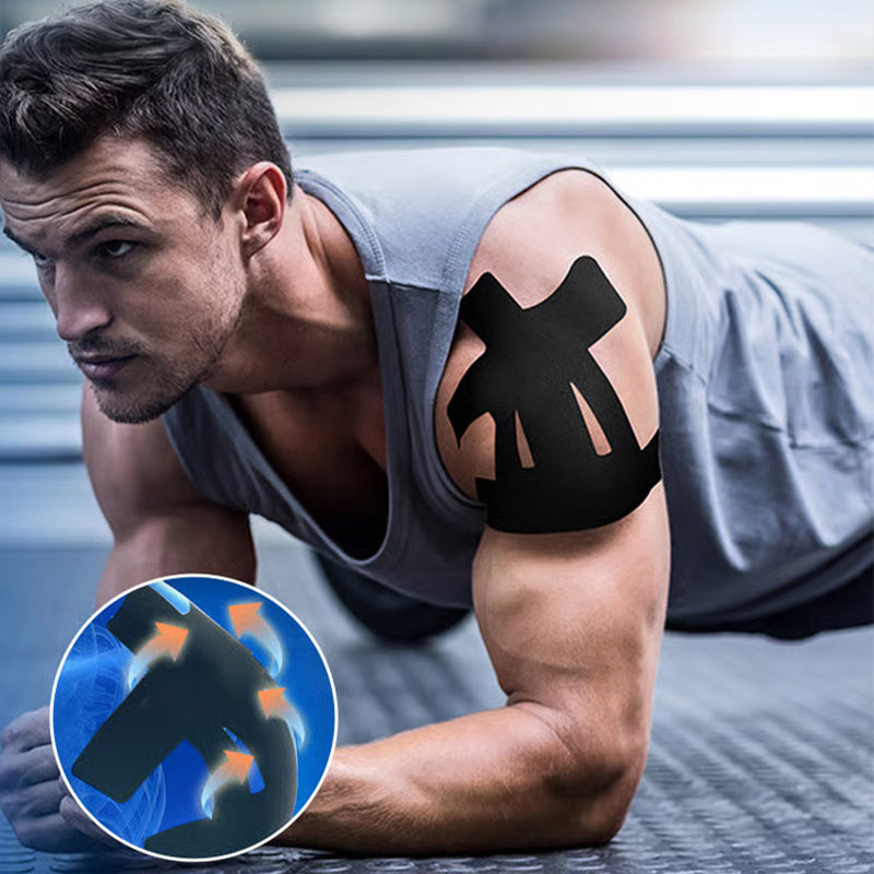 Kinesiology patch for shoulder pain relief