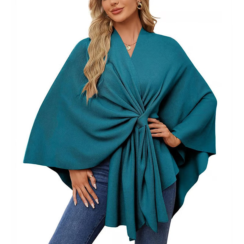 🔥Elegant shawl sweater with front opening