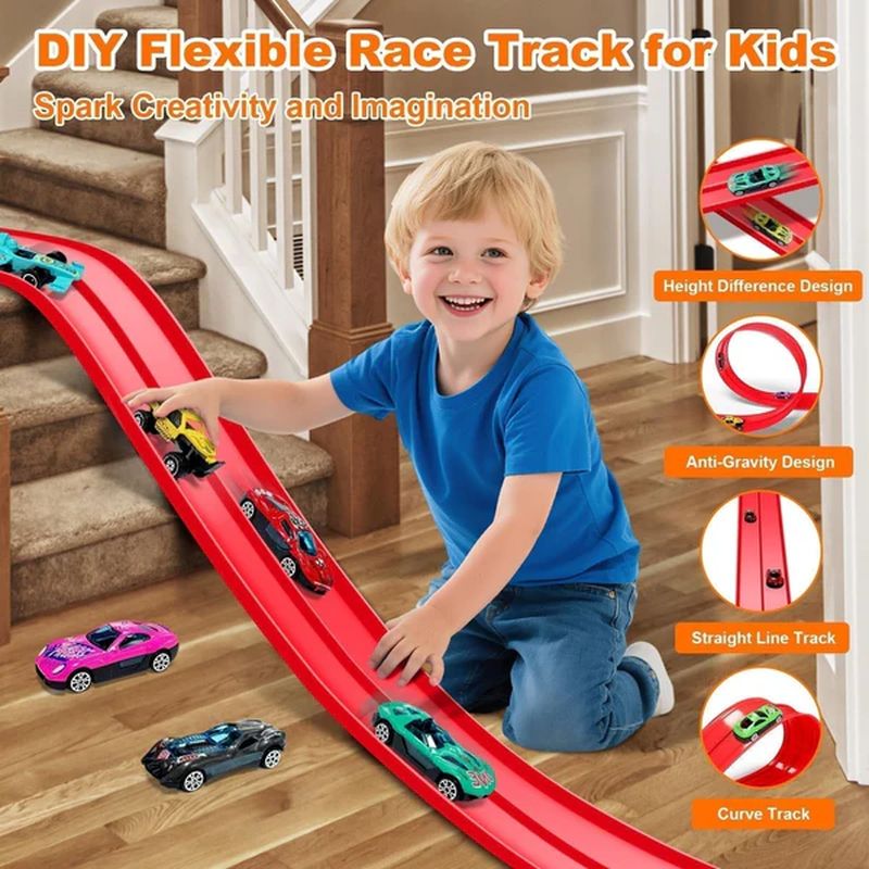 DIY Flexible Race Track Toy Set
