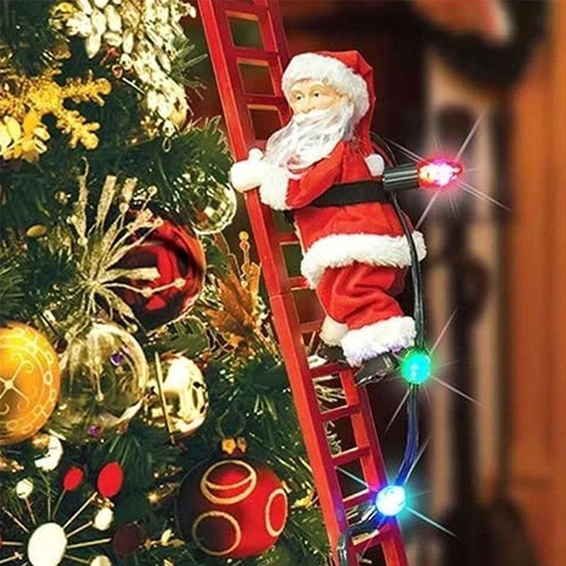 Santa Claus Climbs the Ladders