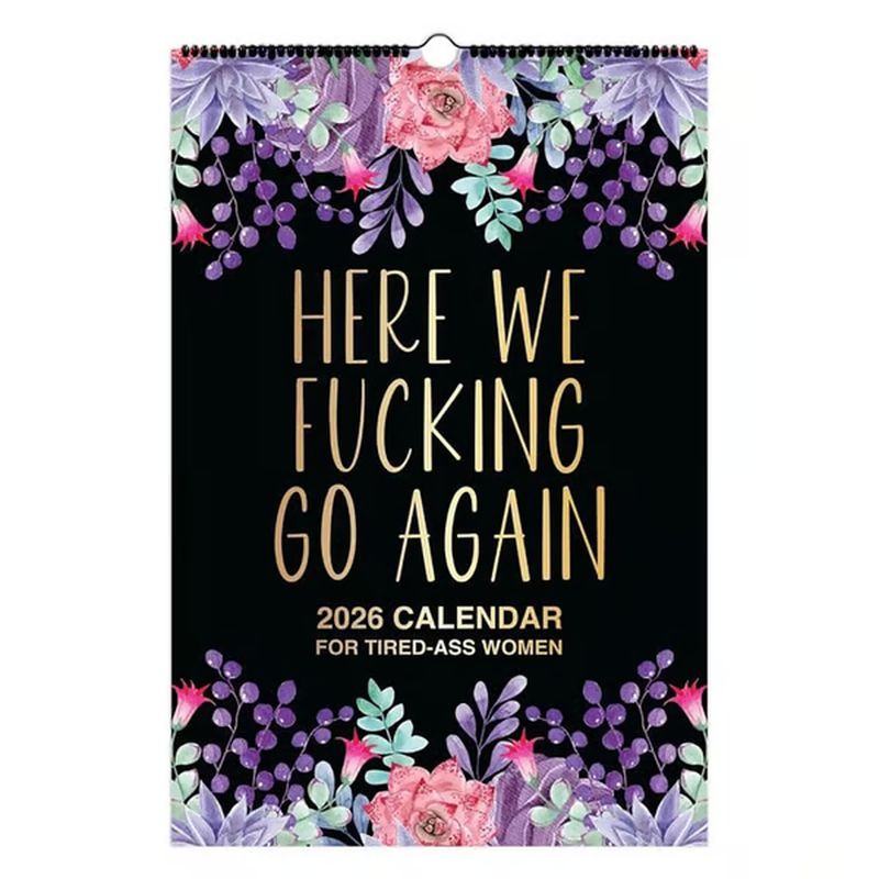 2026 Calendar of Funny Swear Words for Tired Women