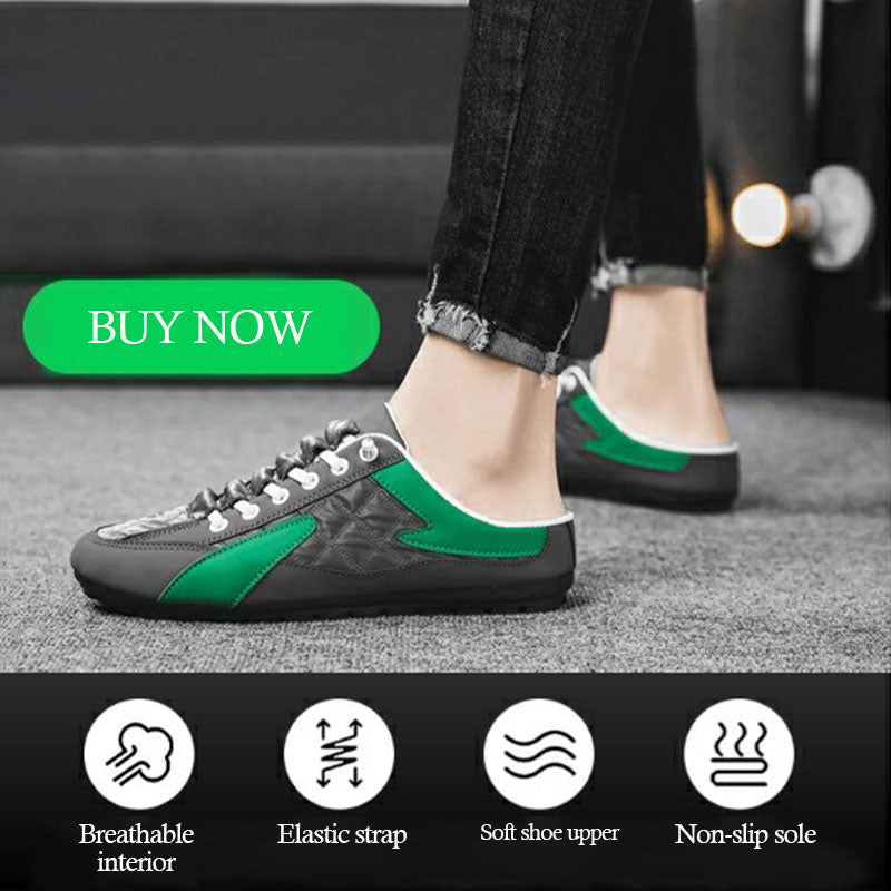 Men's open instep sneakers