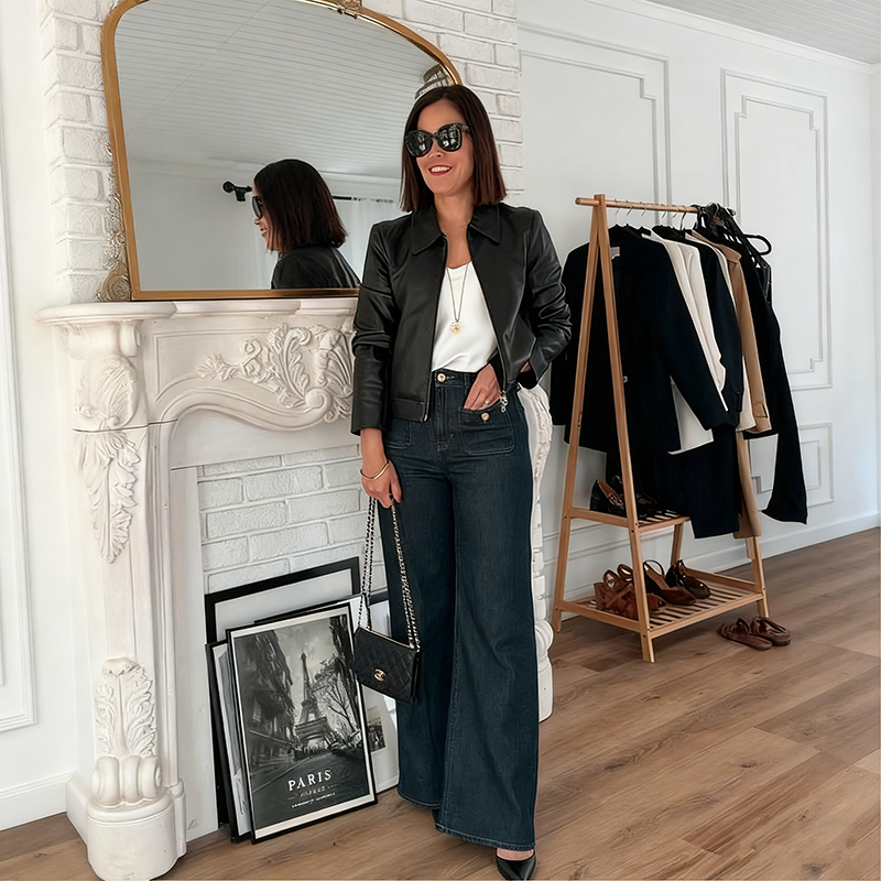 👖High waist wide leg loose pants