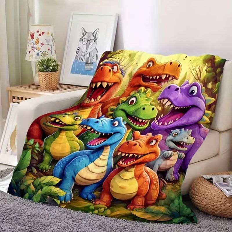 High-definition digitally printed flannel blanket