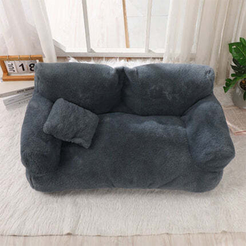 Comfortable plush pet sofa