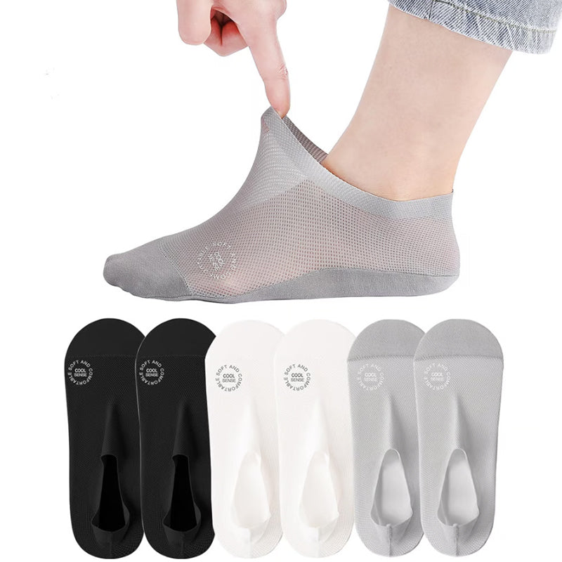 🔥Ultra-thin lining non-slip invisible socks