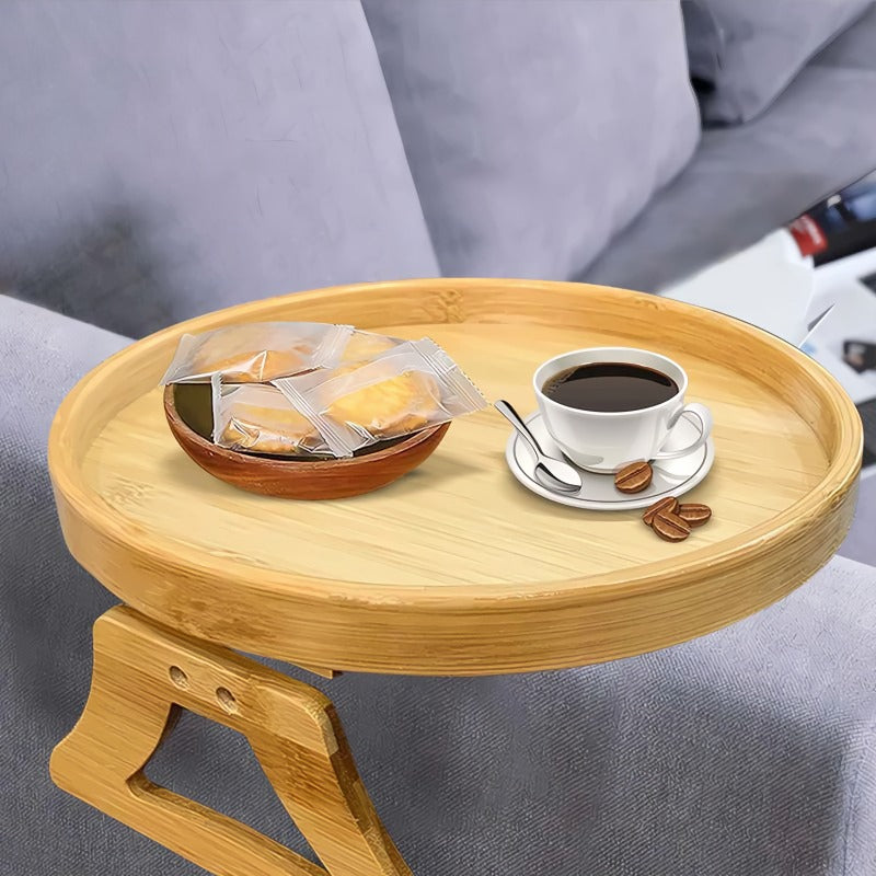 Wooden Sofa Armrest Side Table