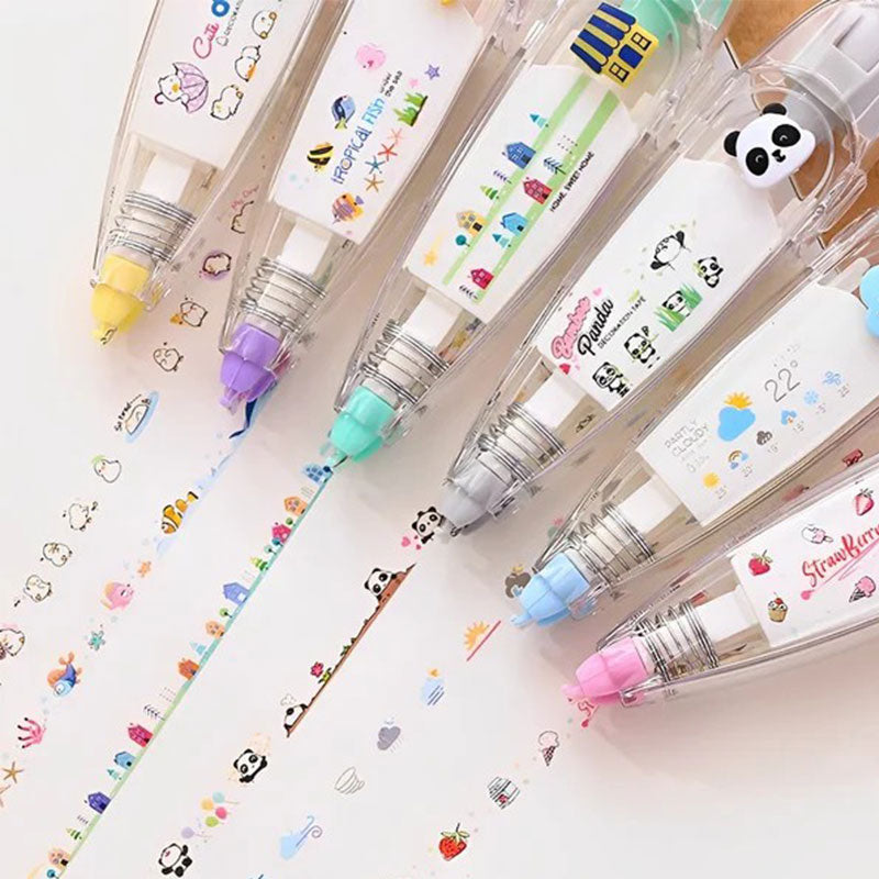 DIY Cute Animal Press Type Decorative Pen