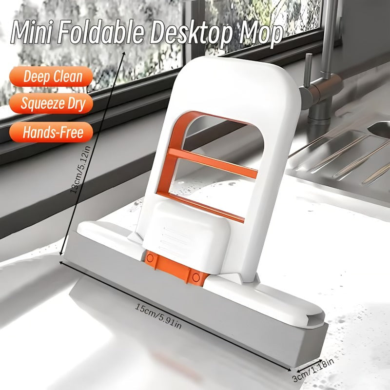 🧼Mini Folding Table Mop – Wet and Dry Mop