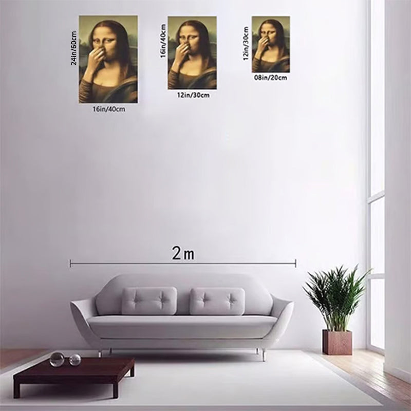 Painting of pinching nose