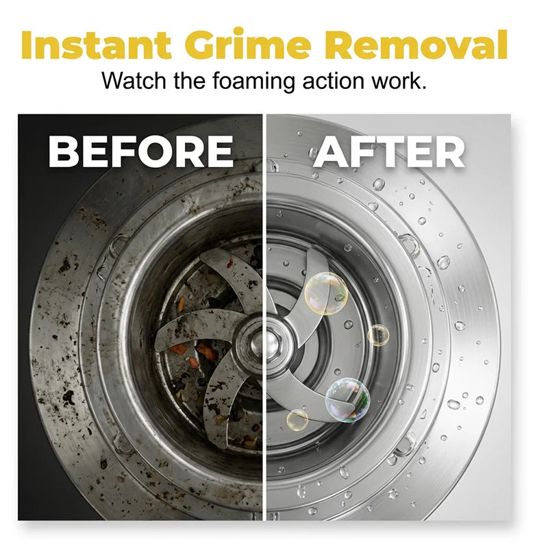 Cleaning and deodorizing tablets for garbage disposal