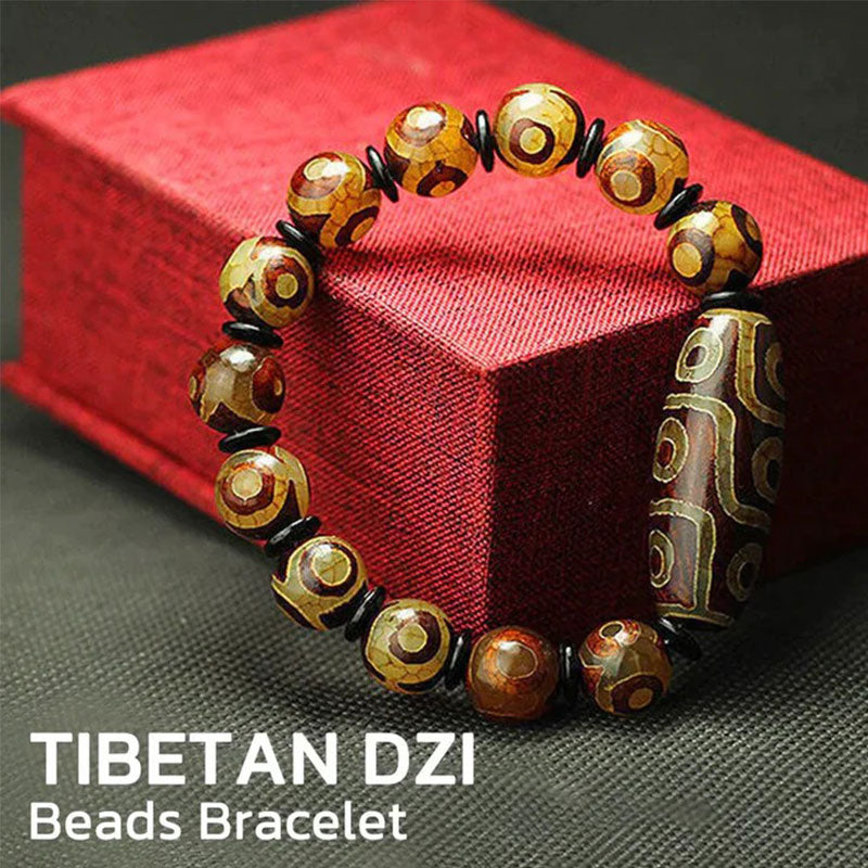 Natural Agate Dzi Beads Bracelet