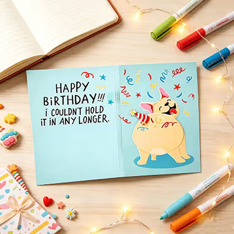 Farting Dog Prank Birthday Card