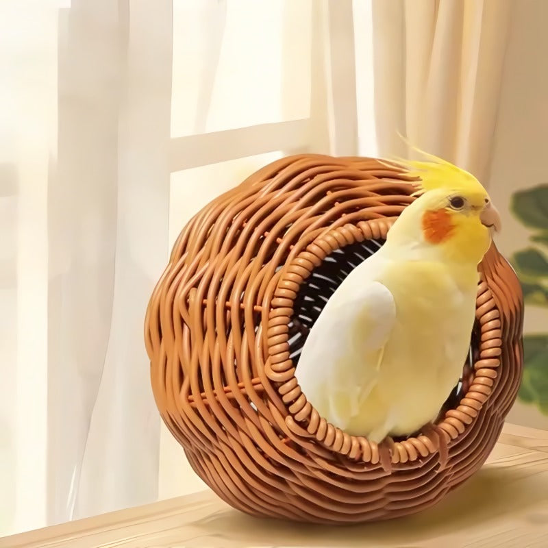 Sturdy and breathable rattan bird's nest