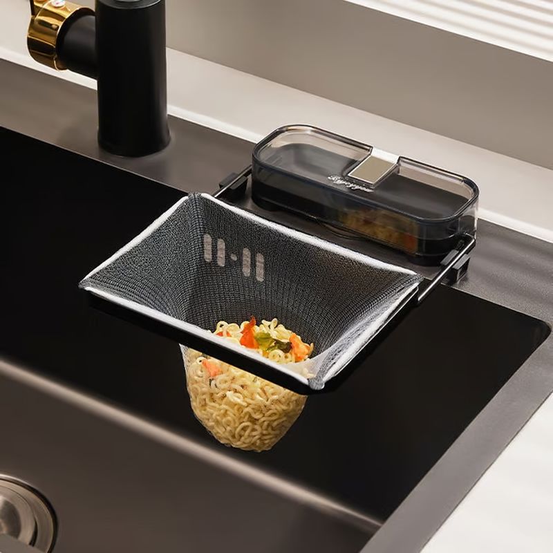 Kitchen sink with suction cup