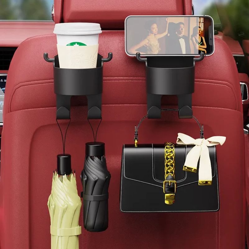 Car hook cup holder