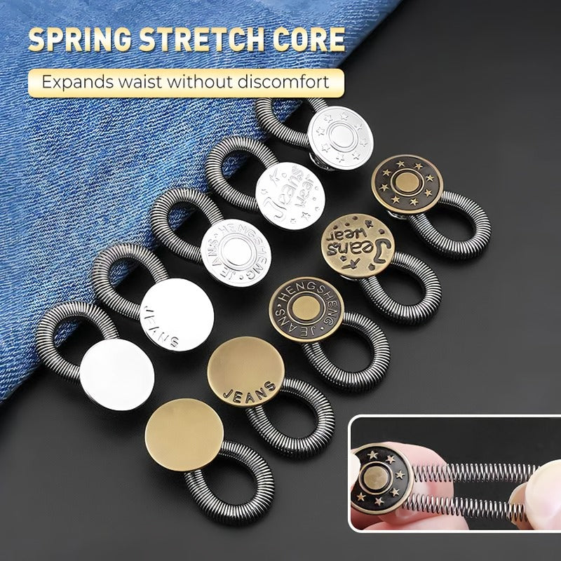 🏆Spring Metal Waist Extension Buttons for Jeans🔩👖