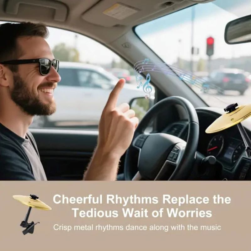 🎁Car air vent decoration – mini drum cymbals